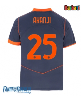 Inter Milan Manuel Akanji #25 Tricou Fotbal Replică 2025-26 Barbati Treilea